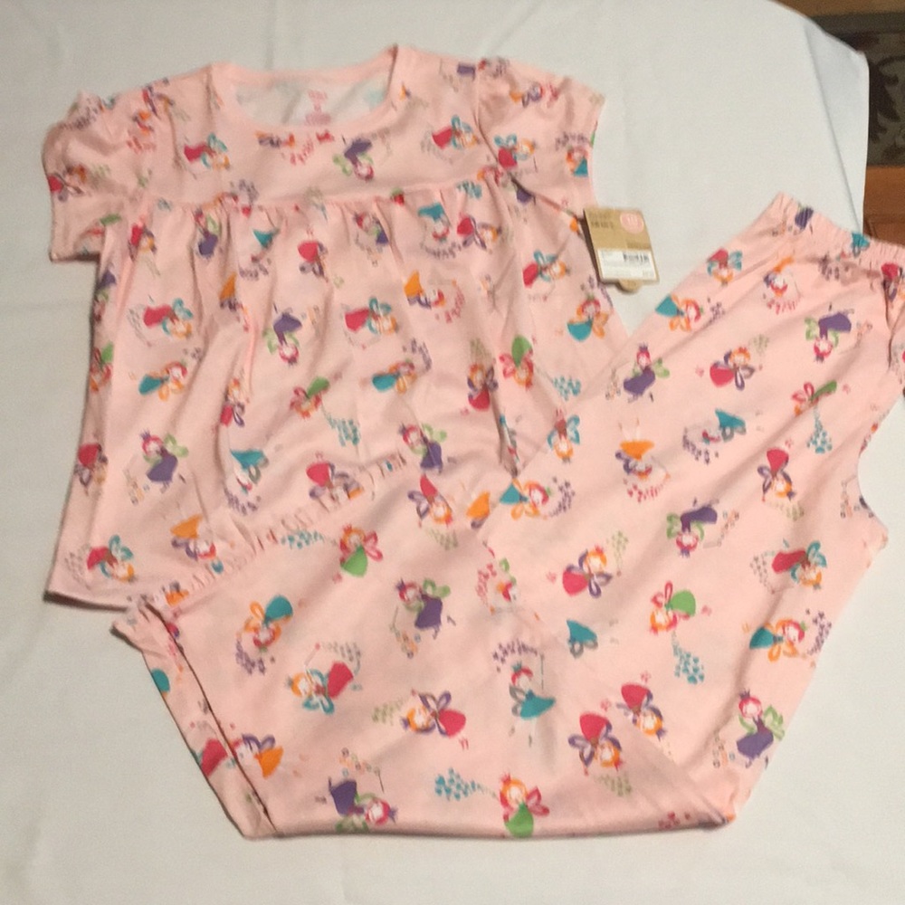 NWT Carter’s pajamas girls pink with fairies